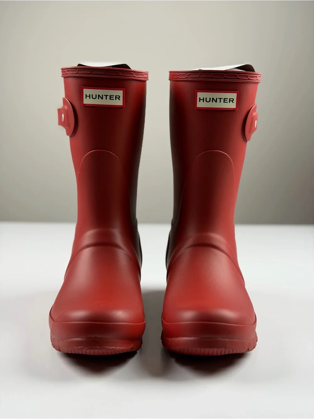 Hunter Women's Original Short Rain Boots in Military Red, Size 7